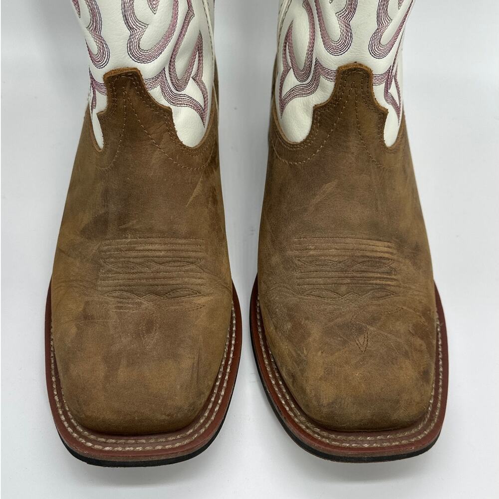 Laredo Women's Mesquite Western Performance Boots Broad Square Toe Sz 10 Cowgirl - Picture 5 of 11